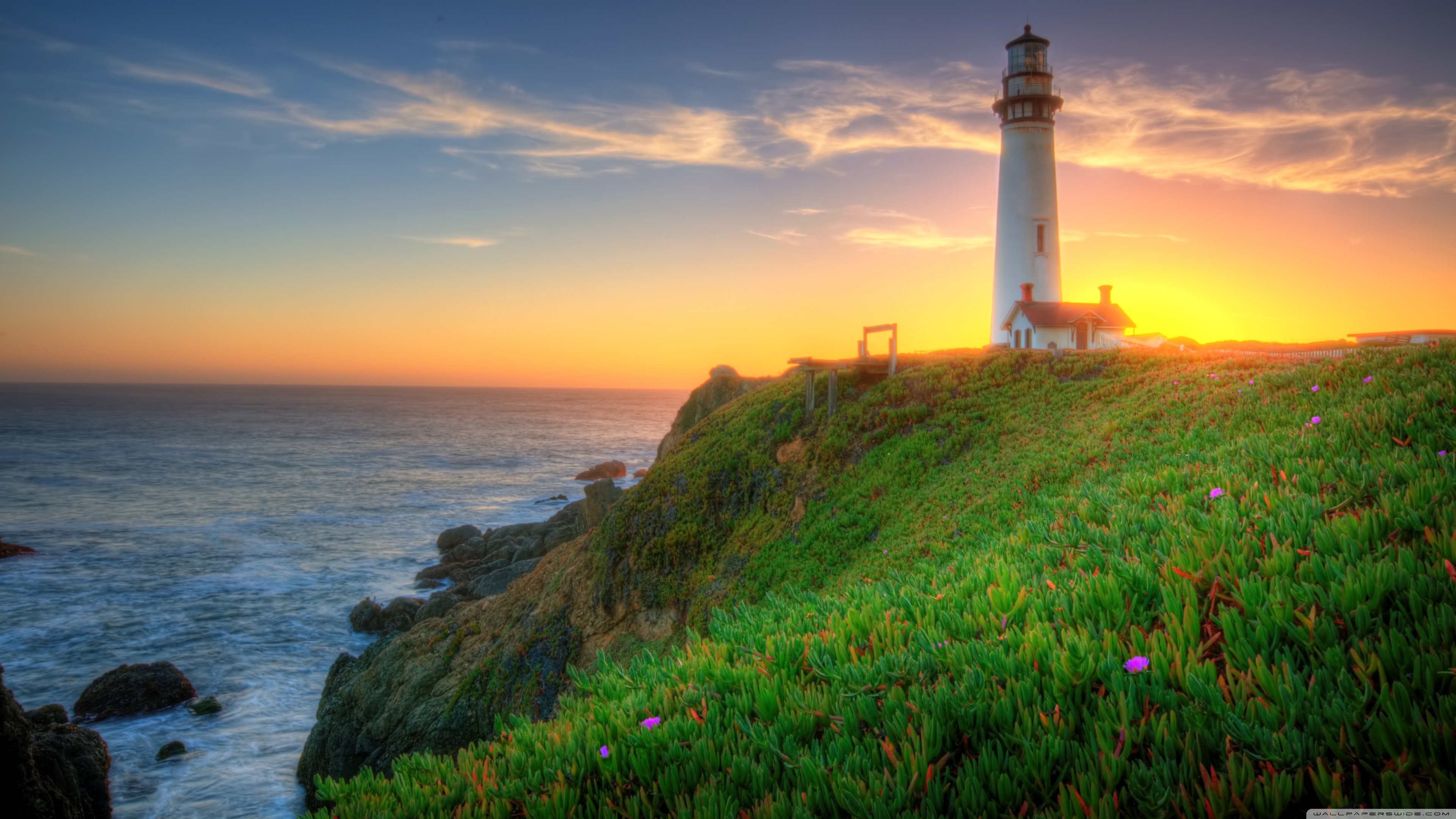 Pigeon Point Lighthouse, California Ultra HD Desktop Background