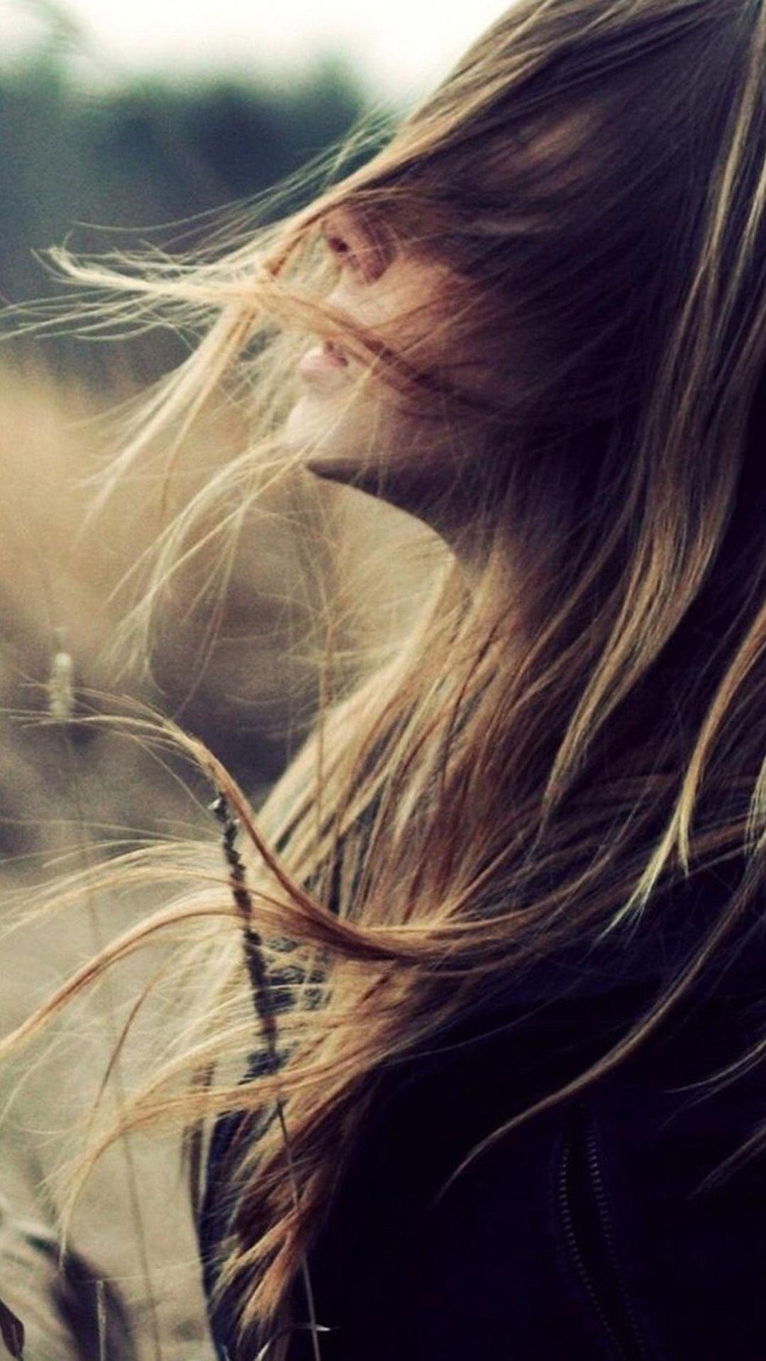 Beautiful Girl Face Flying Hair IPhone 6 Wallpaper Download. IPhone Wallpaper, IPad Wallpaper One Stop Down. Hair In The Wind, Nature Girl, Beautiful Girl Face