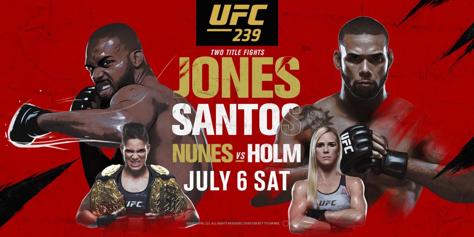 UFC 239: Jones vs Santos