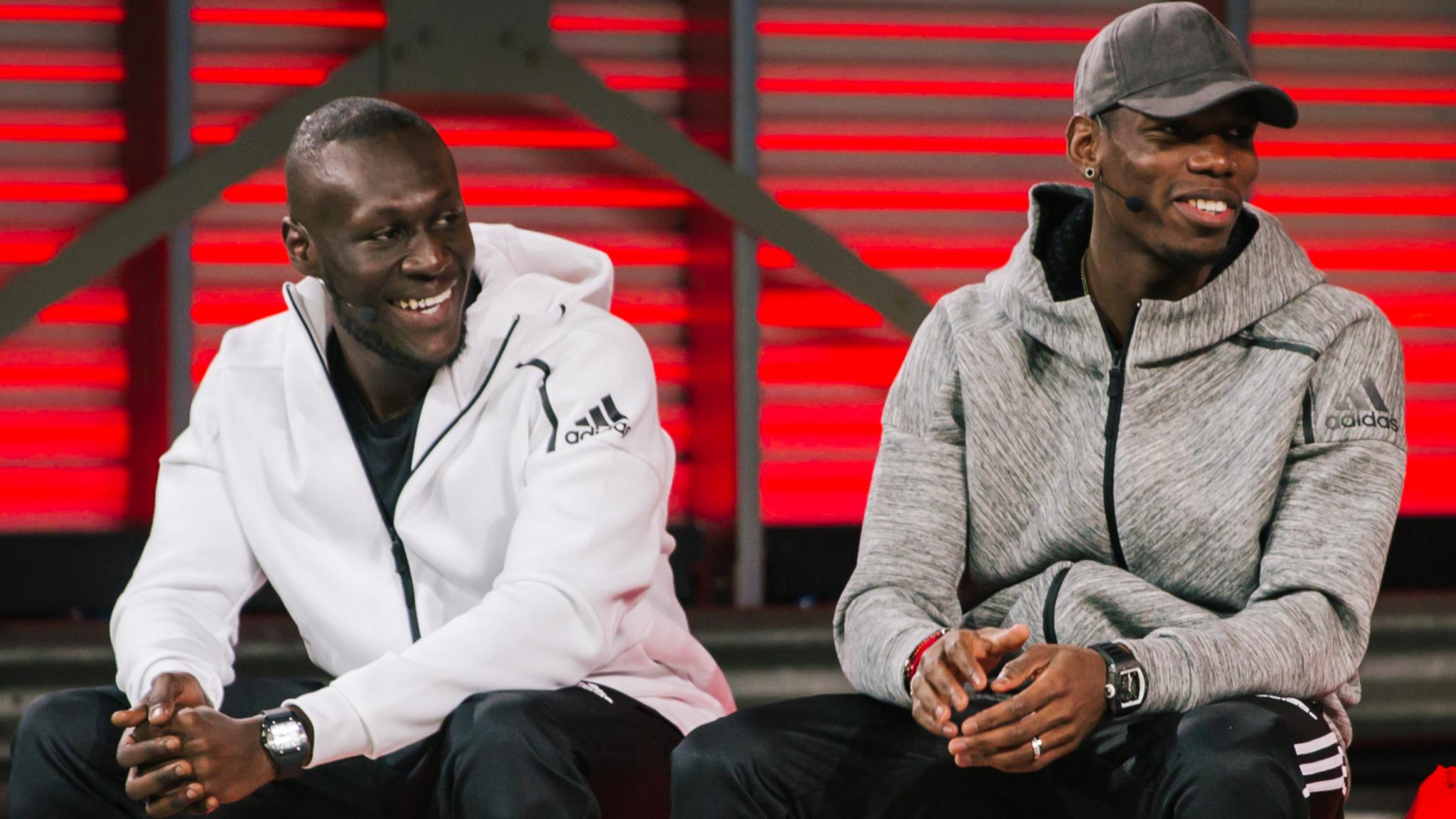 Stormzy reveals he had to keep Paul Pogba signing for Man Utd a