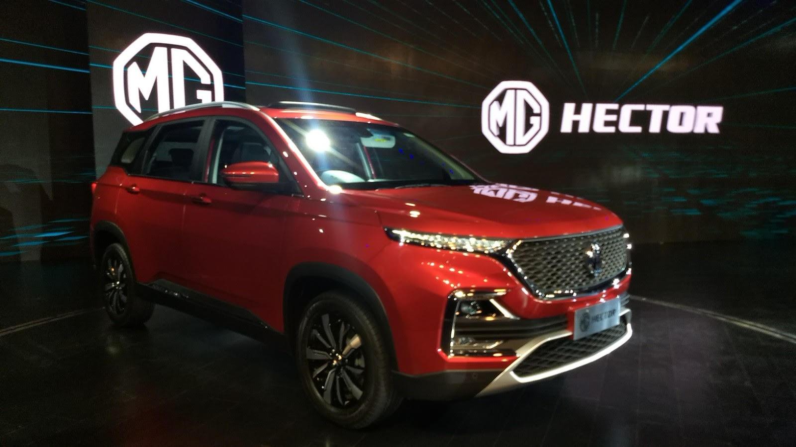MG Hector SUV officially revealed. Featured loaded