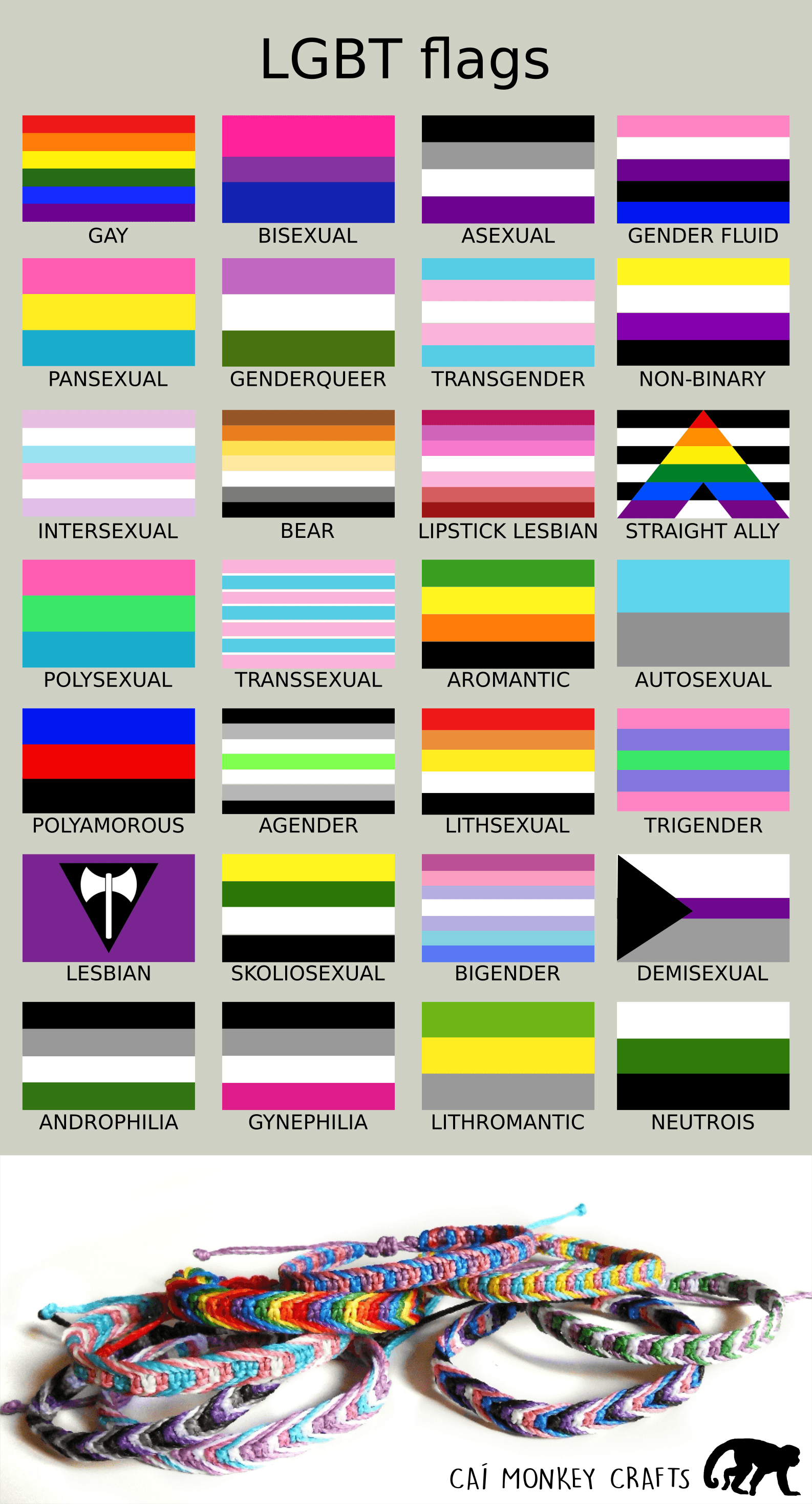 different gay flag