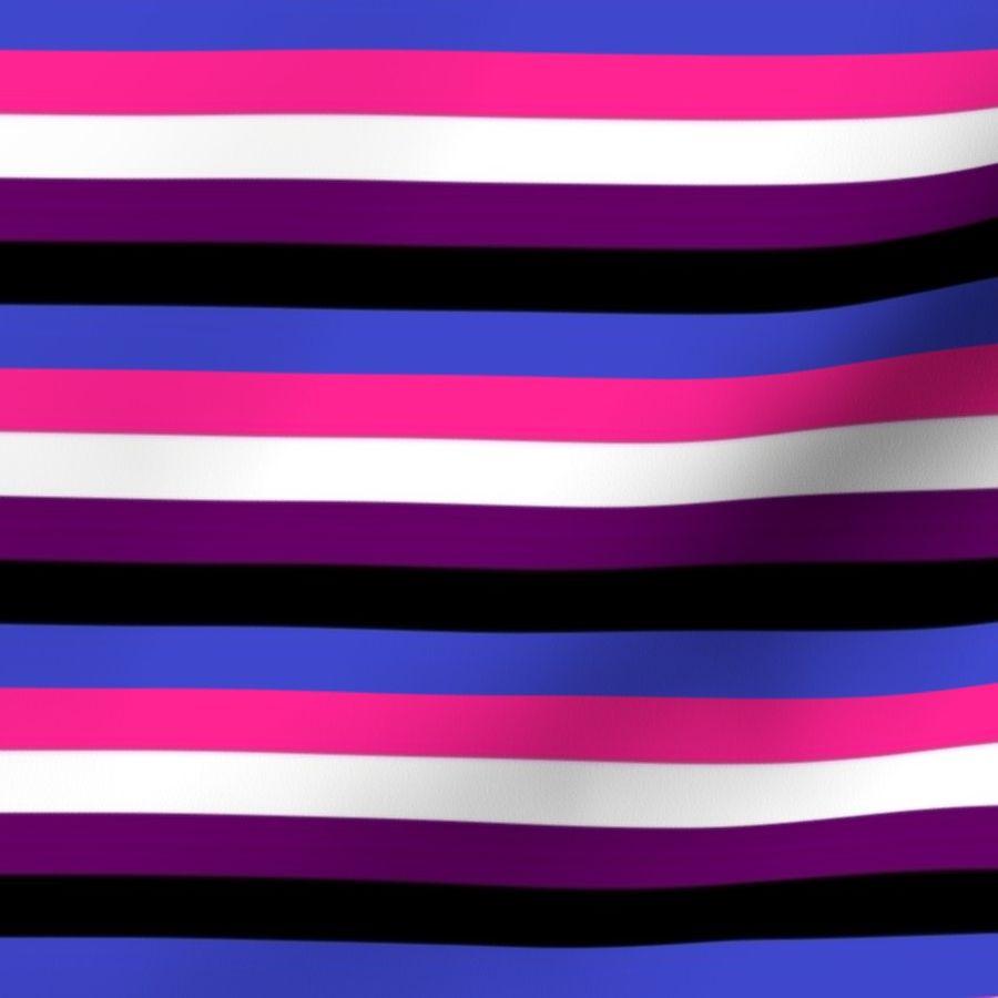 Genderfluid Pride Stripes