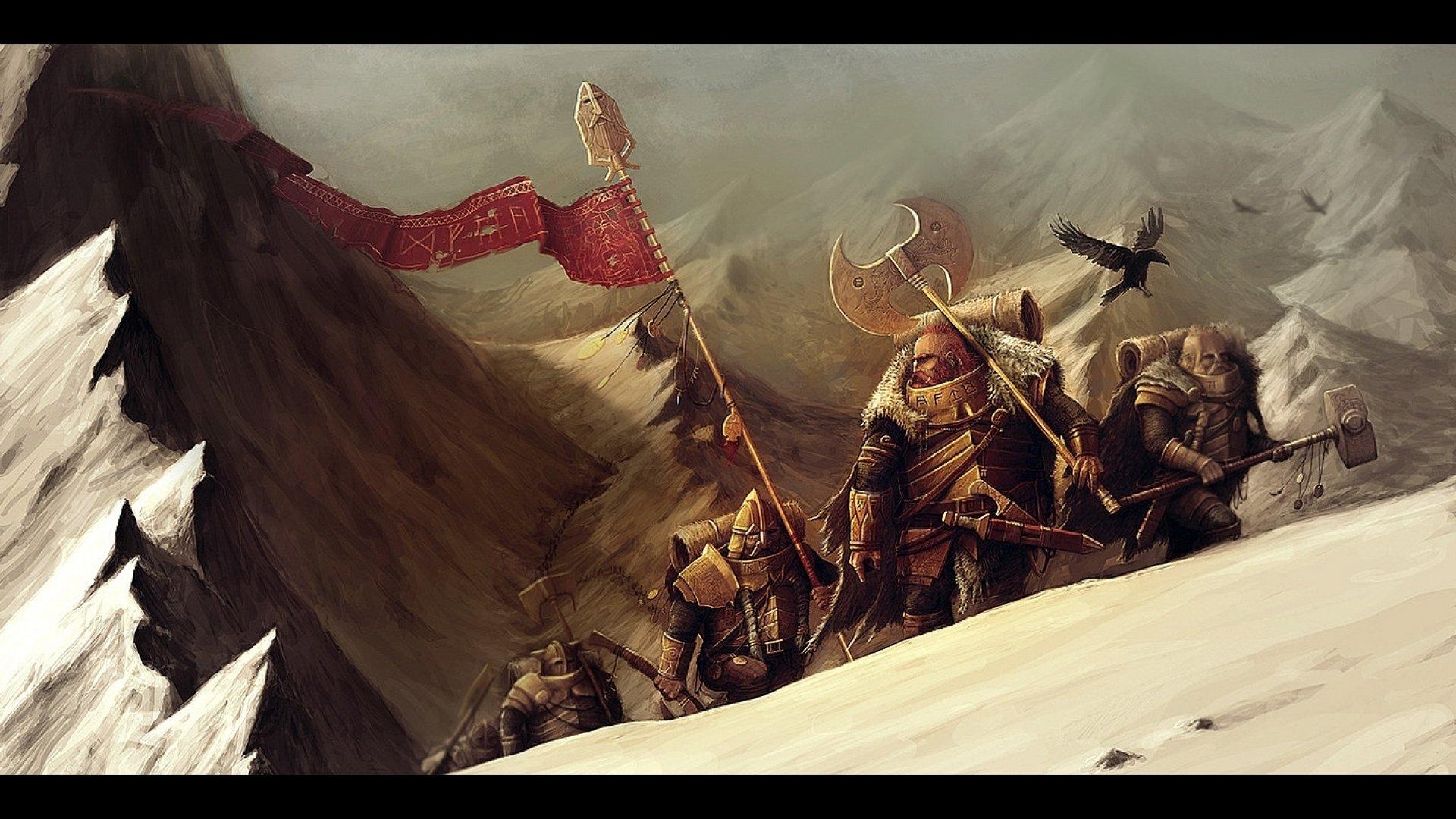 dwarf, Fantasy, Warrior, Art, Artwork Wallpaper HD / Desktop