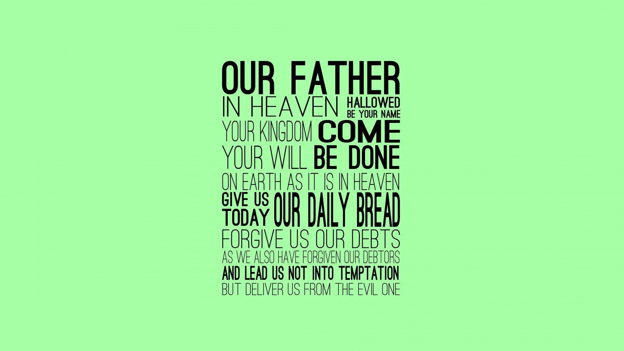 Lords Prayer Wallpaper