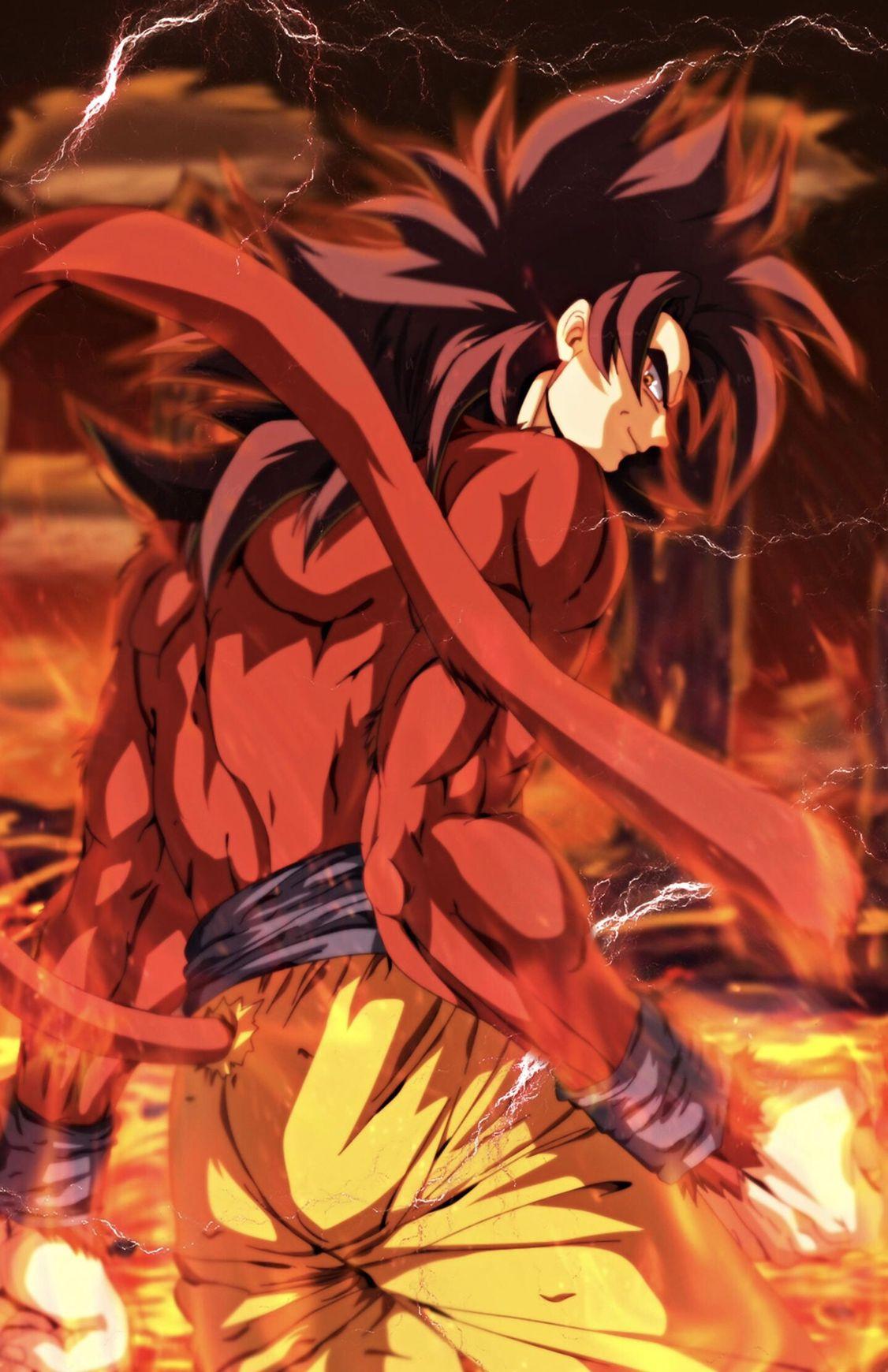 Goku Super Saiyan 4. Dragon ball goku, Dragon ball z, Dragon ball