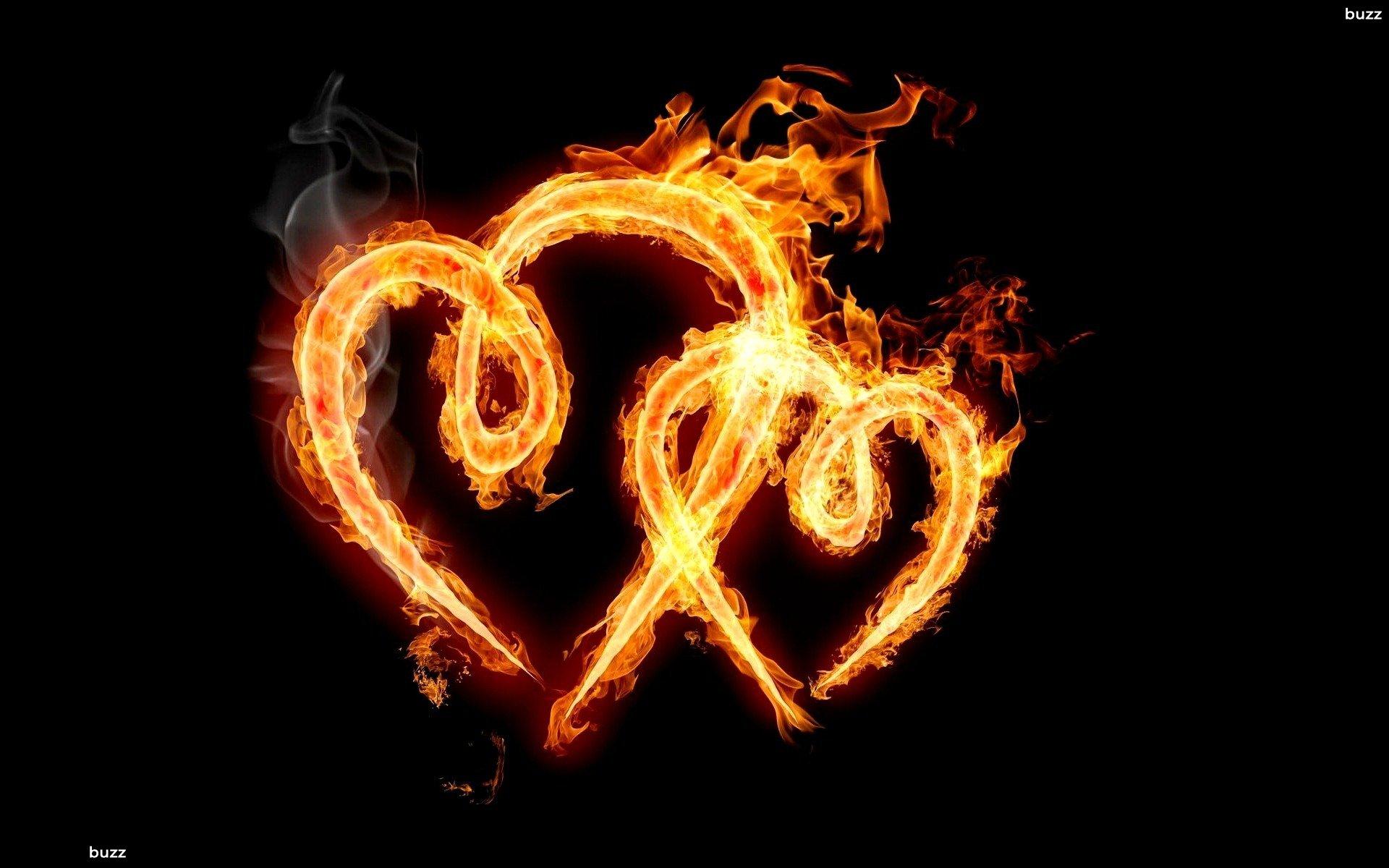 Two hearts of fire HD Wallpaper