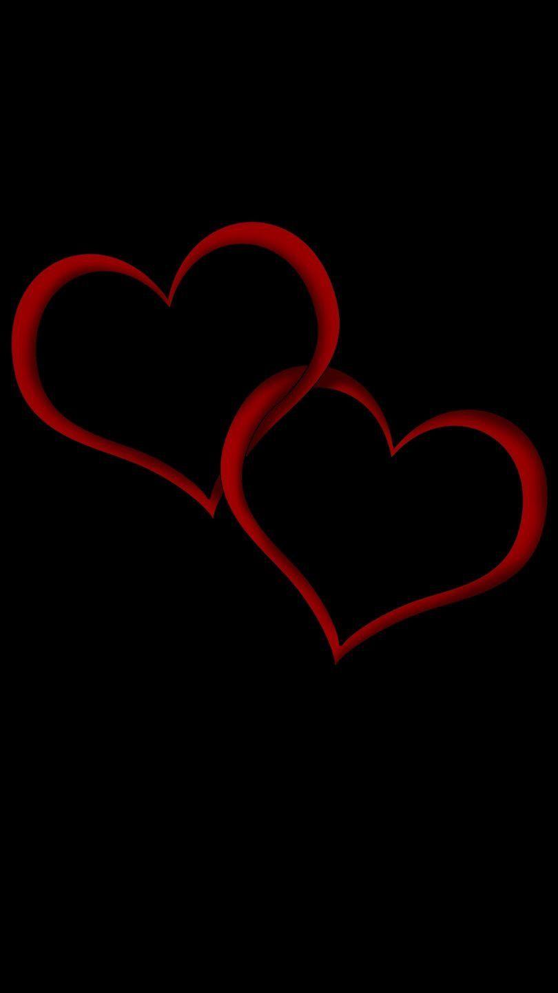 Two Hearts. Valentine. Heart wallpaper, Love wallpaper