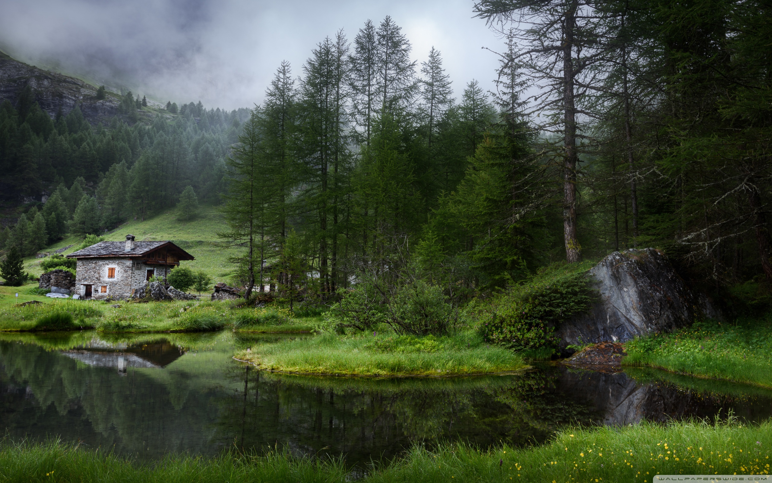 French Alps Summer Mountain Landscape ❤ 4K HD Desktop Wallpaper