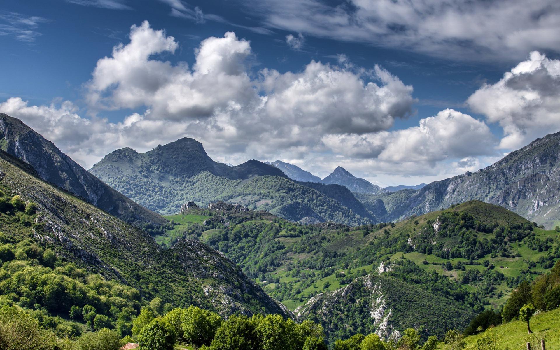 Download wallpaper mountain landscape, summer, mountains, Seguenco