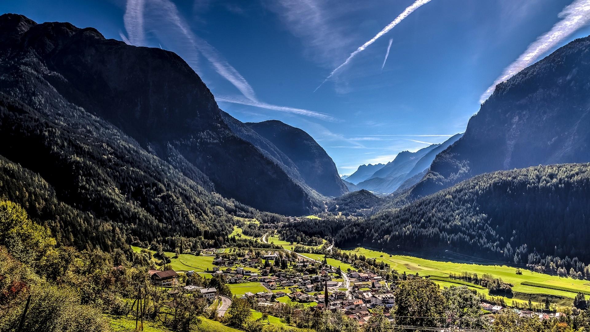 #Tyrol, #forest, #village, #landscape, #valley, #Austria