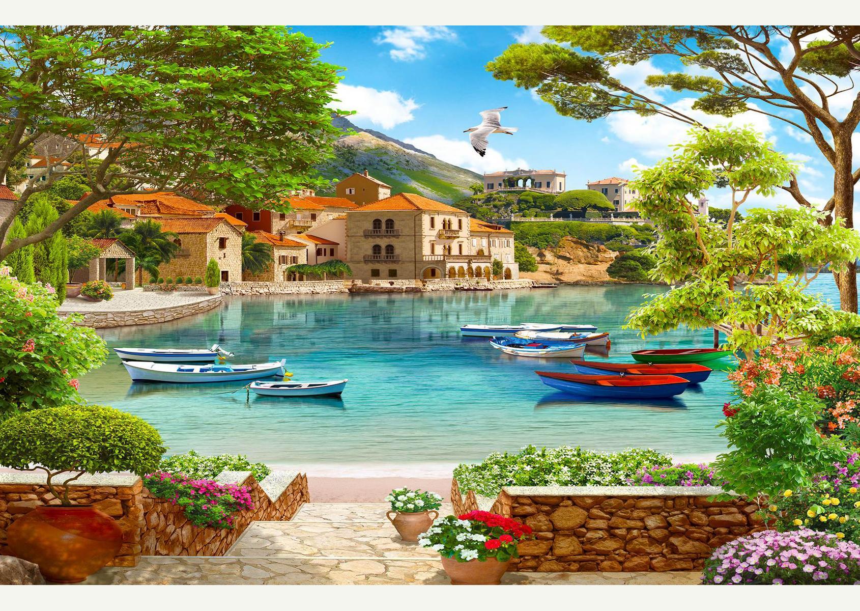 Photo papers, Morning in paradise with a wonderful view