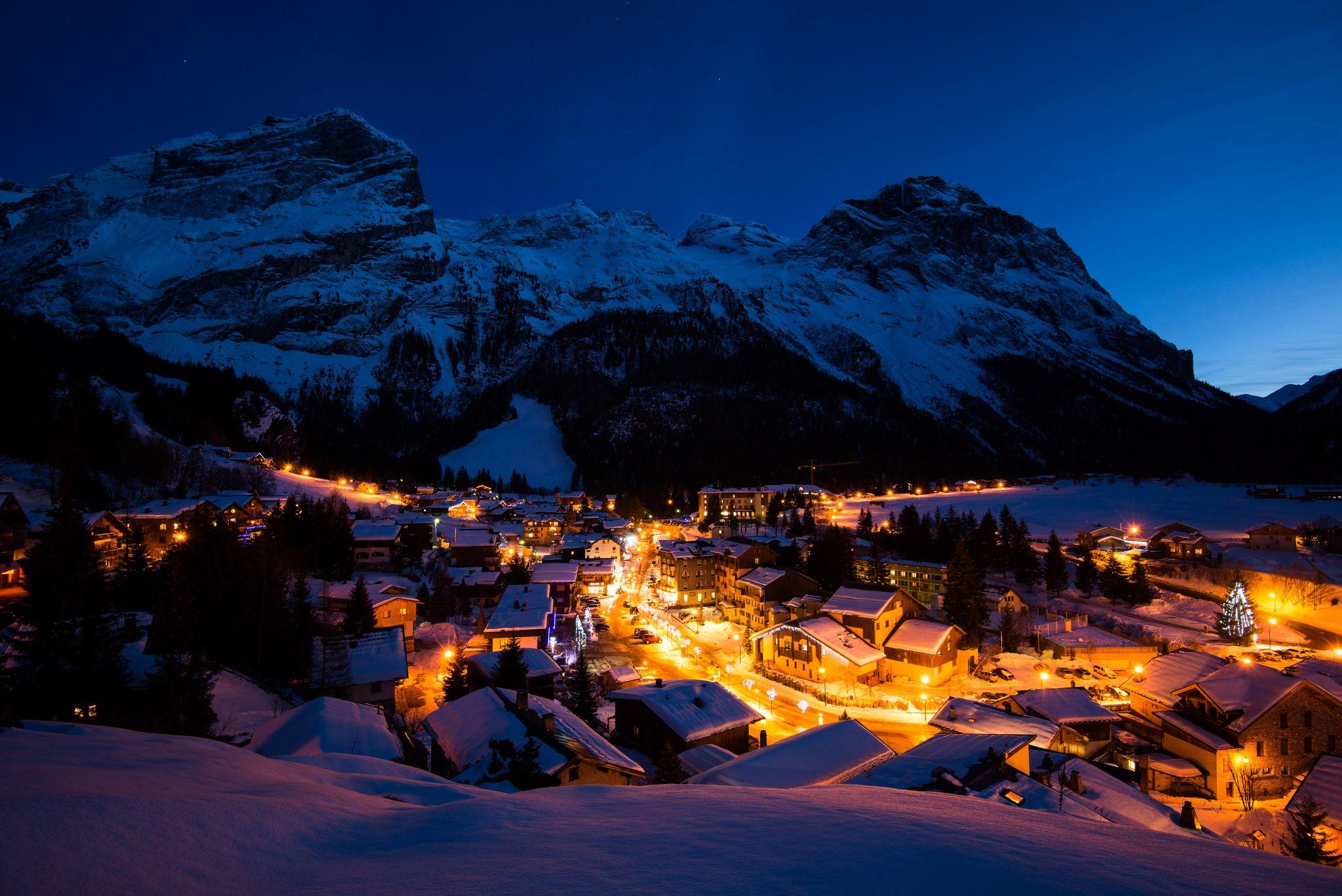 Winter Night Wallpaper For iPhone Monodomo Village At
