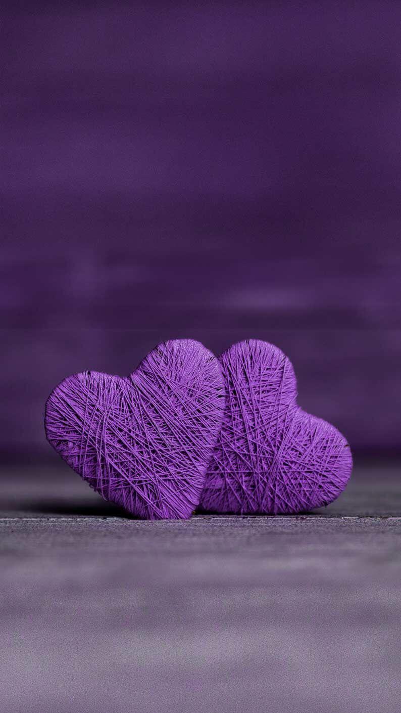 Wallpaper IPhone Purple Heart Beauty. Purple Wallpaper. Purple