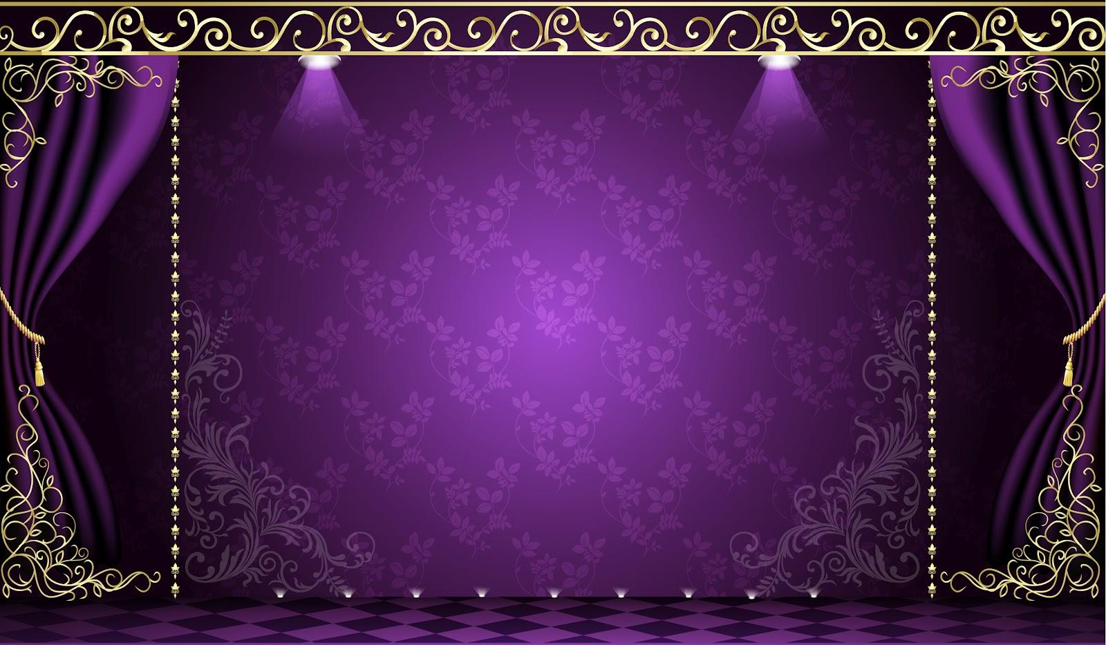 Beautiful Purple Frame Background For PowerPoint and Frame