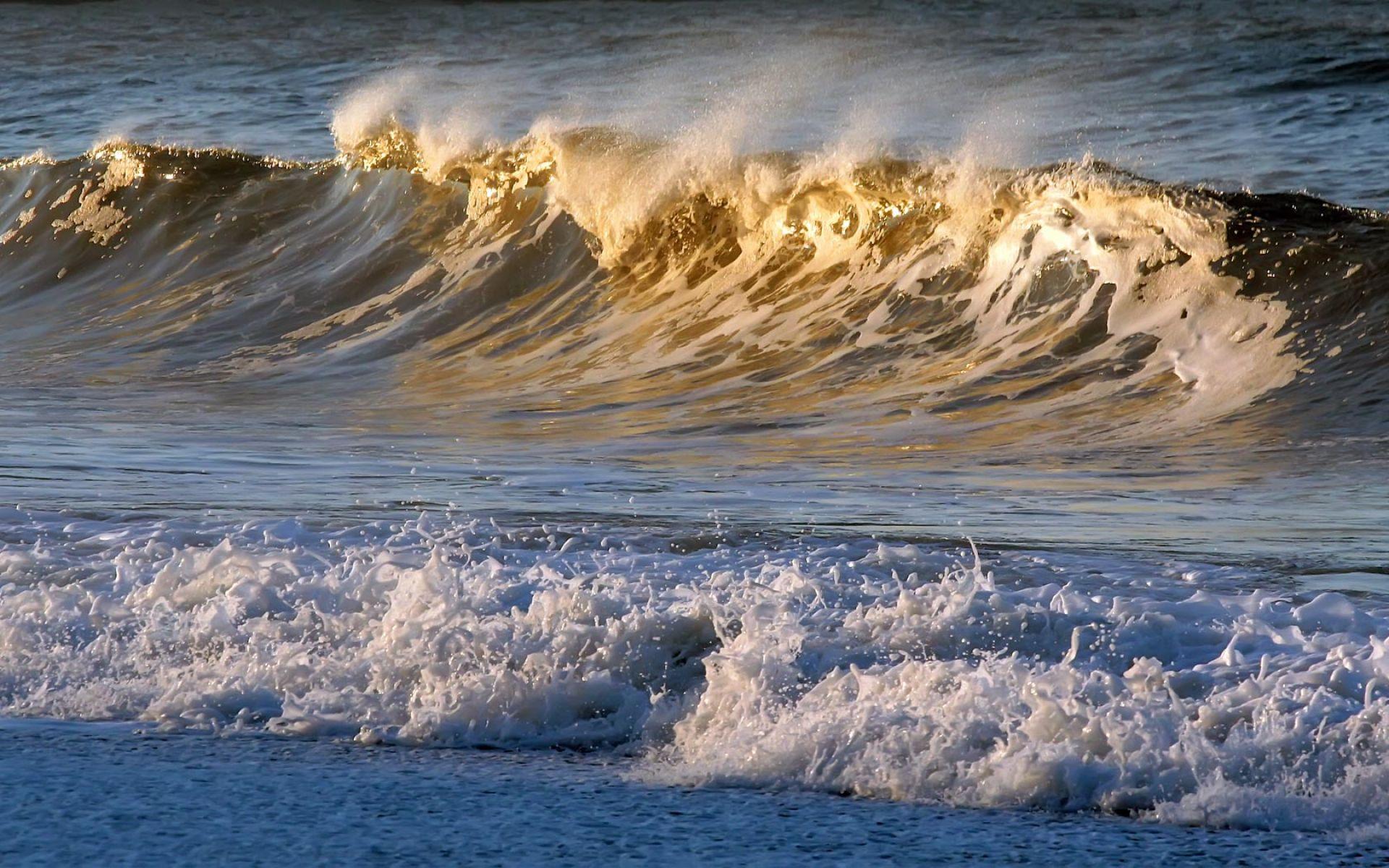 Golden Wave Surf Wallpaper. HD Beach Wallpaper for Mobile and Desktop