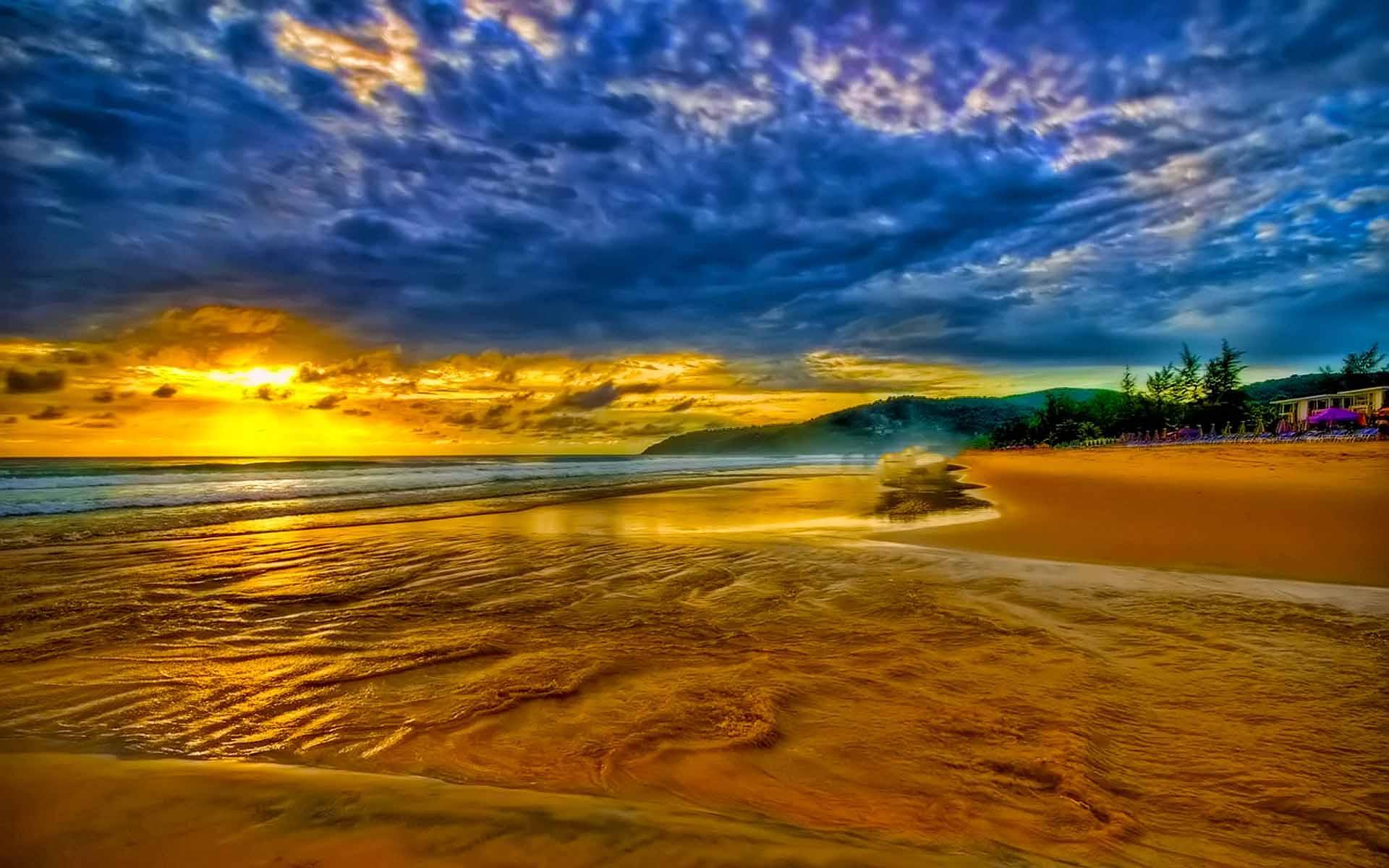 Golden Seashore wallpaper