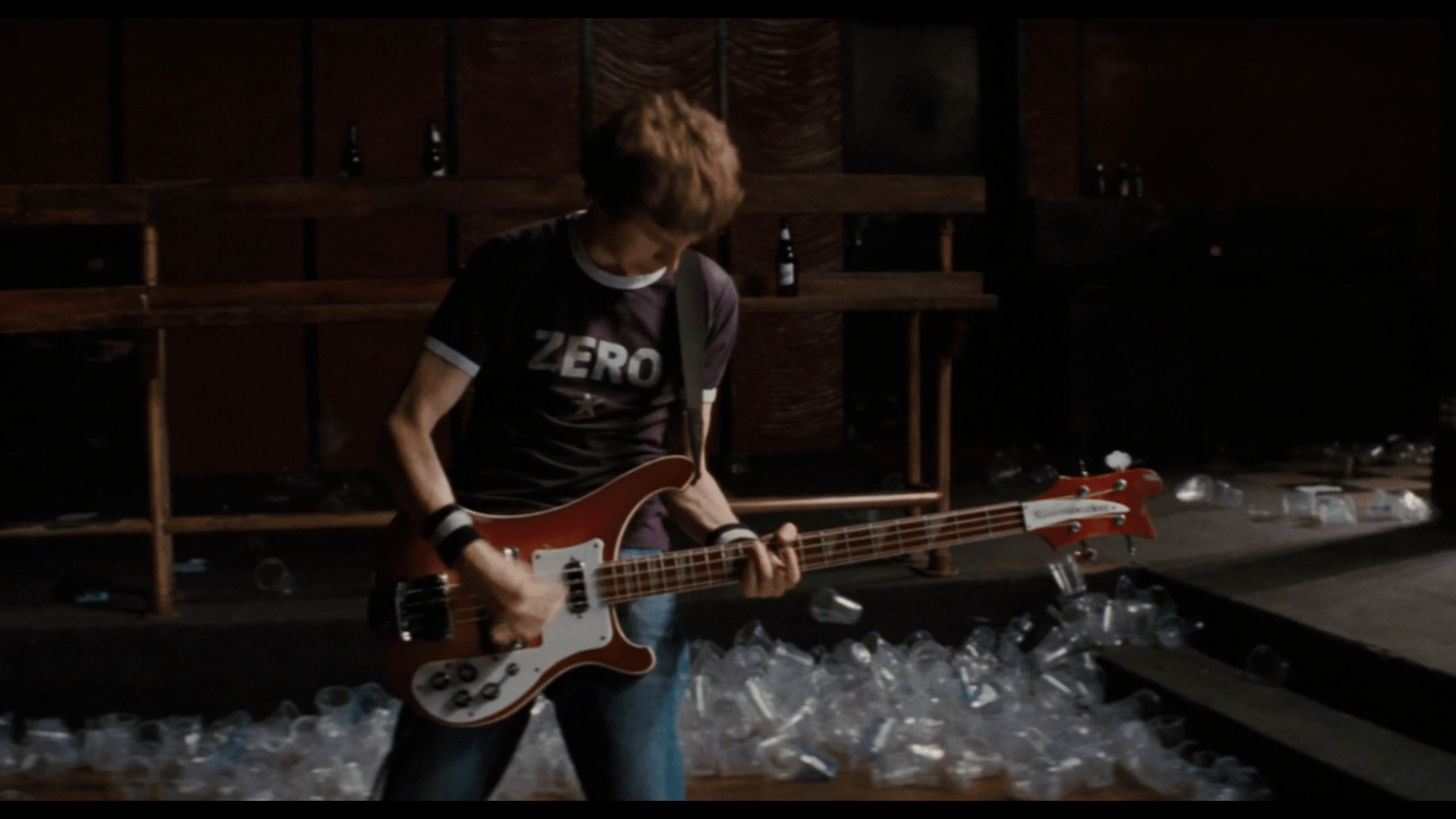 In Scott Pilgrim vs. the World, Scott's bass guitar gets