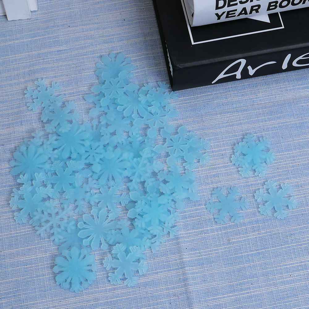 Detail Feedback Questions about LESUPERAY 50pcs Snowflake Glow Dark