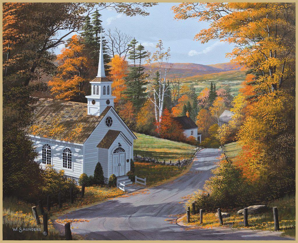 Lang Wallpaper. September 2014. Country Churches. ART