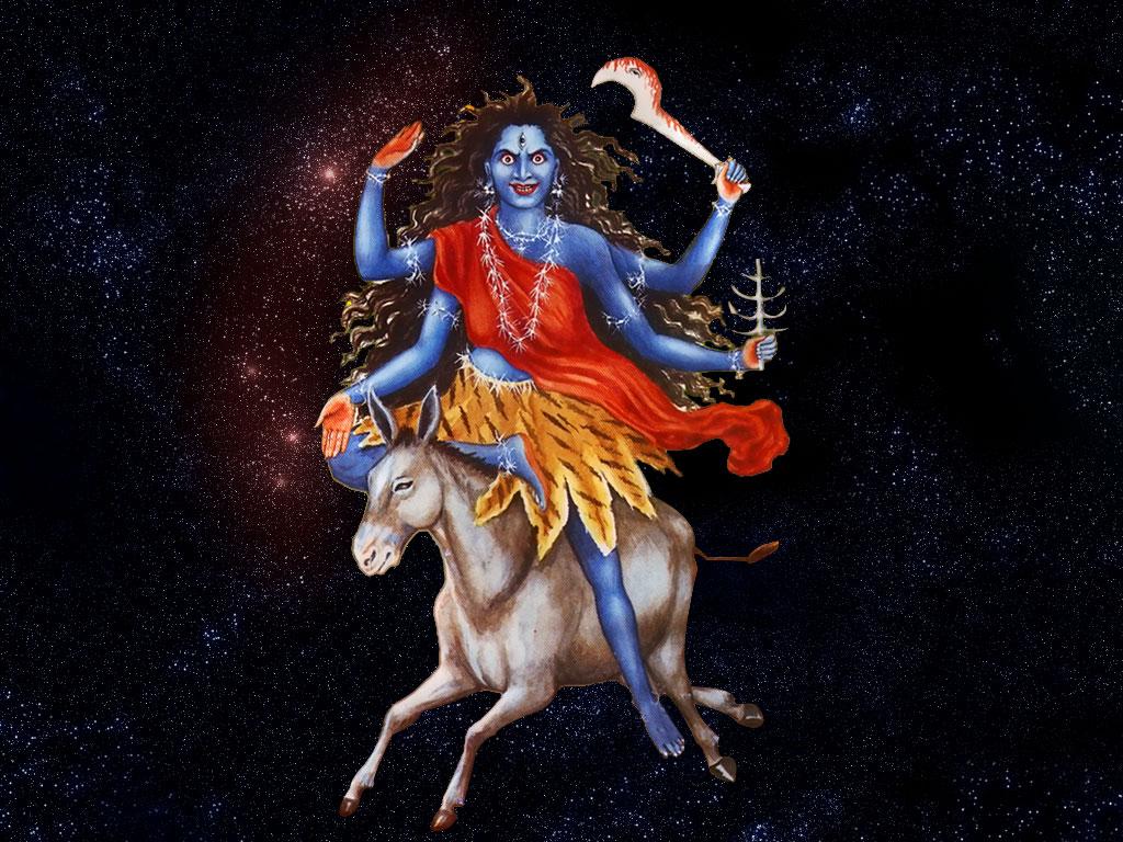 Maa Kalratri photo & image Durga 7th form