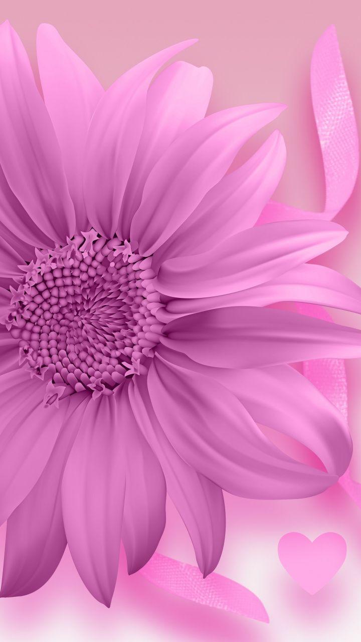 Download 720x1280 Wallpaper Digital Art, Gerbera, Flower, Samsung