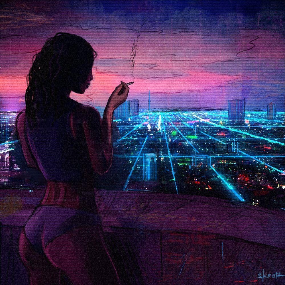 Image result for synthwave wallpaper. Cyberpunk aesthetic