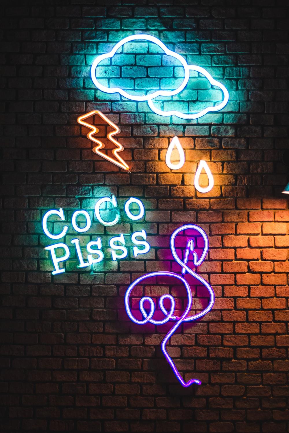 Neon, light, neon light and retro. HD photo