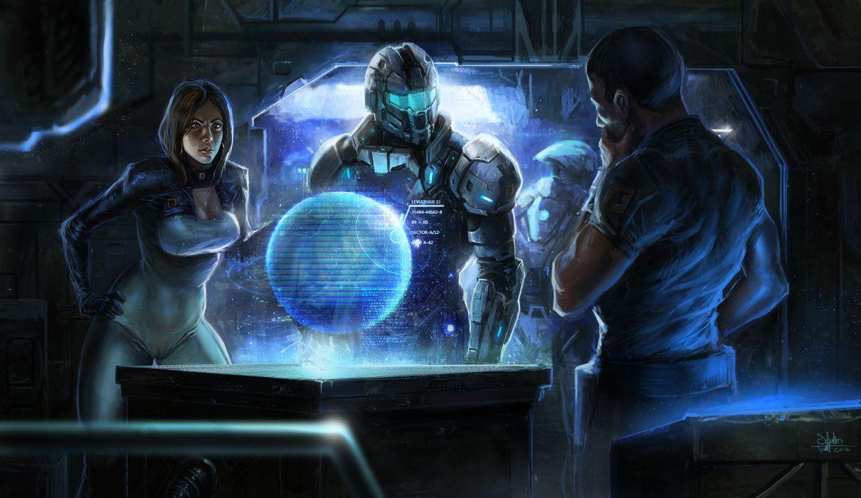Mass Effect sci fi science futuristic women warriors soldiers