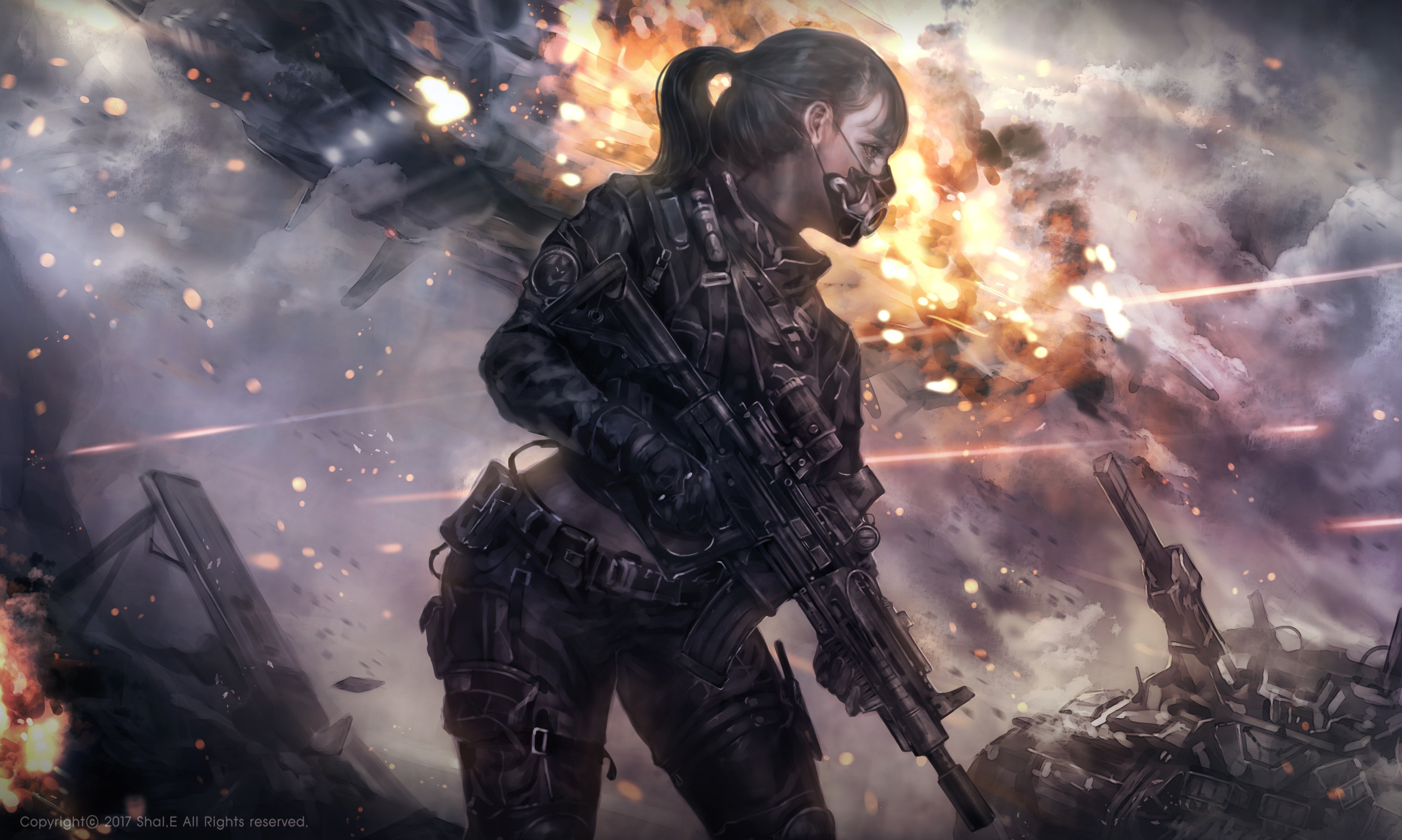 Female Sci Fi Soldier Wallpaper Download