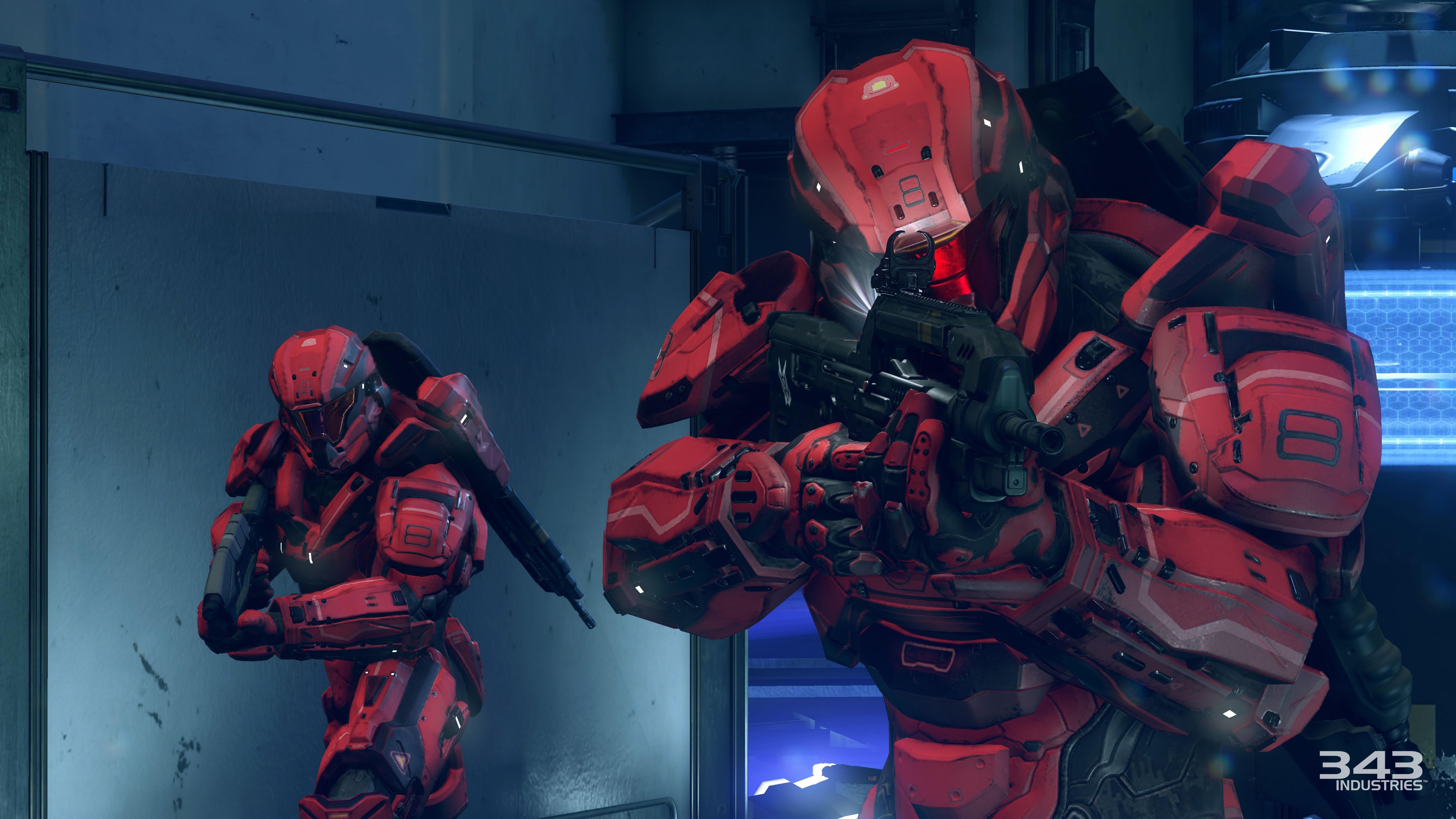 #robots, #Halo 5: Guardians, #game, #fps, #red, #space, k