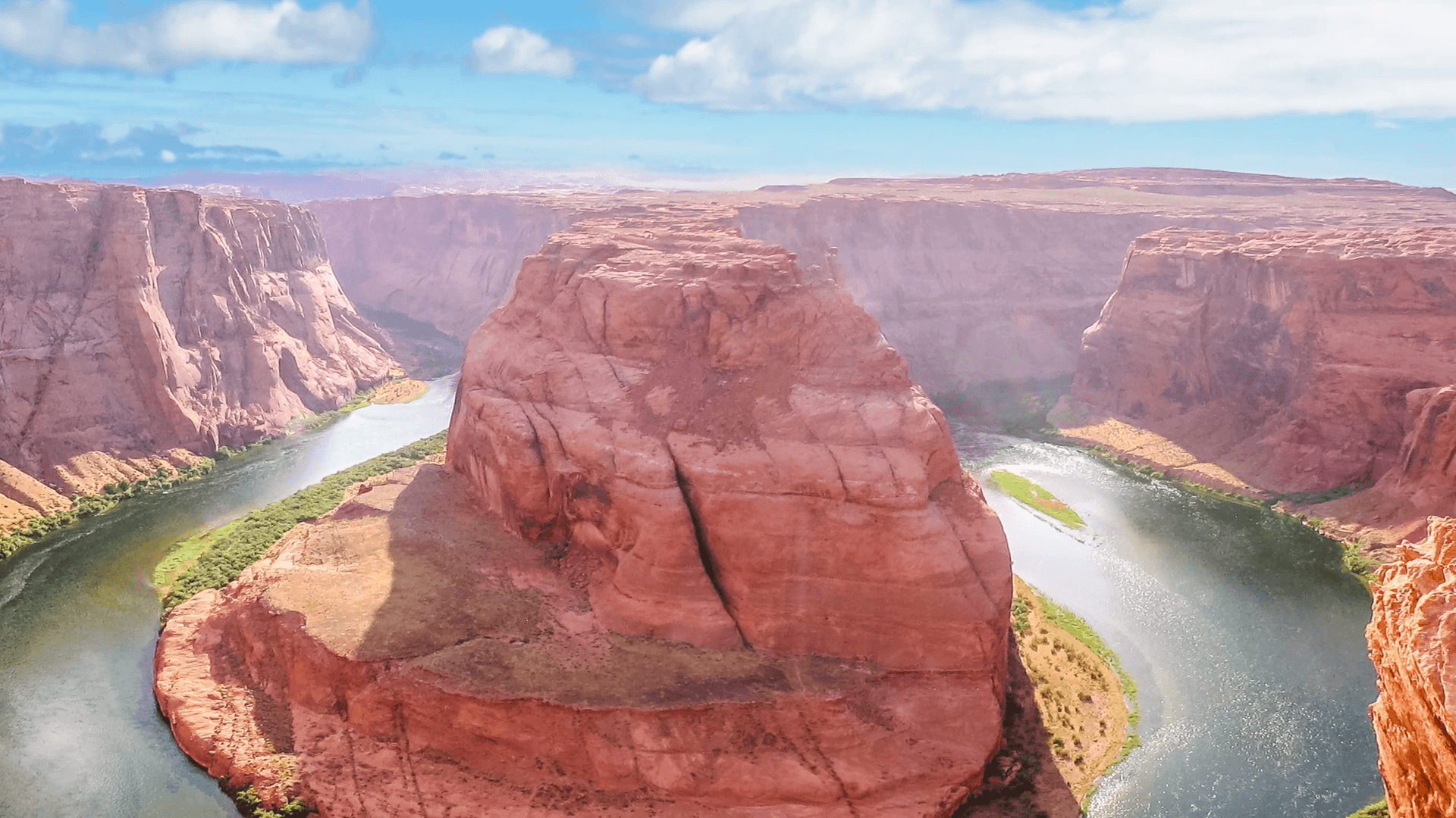 Horseshoe Bend of Colorado River near Page town in Arizona, United