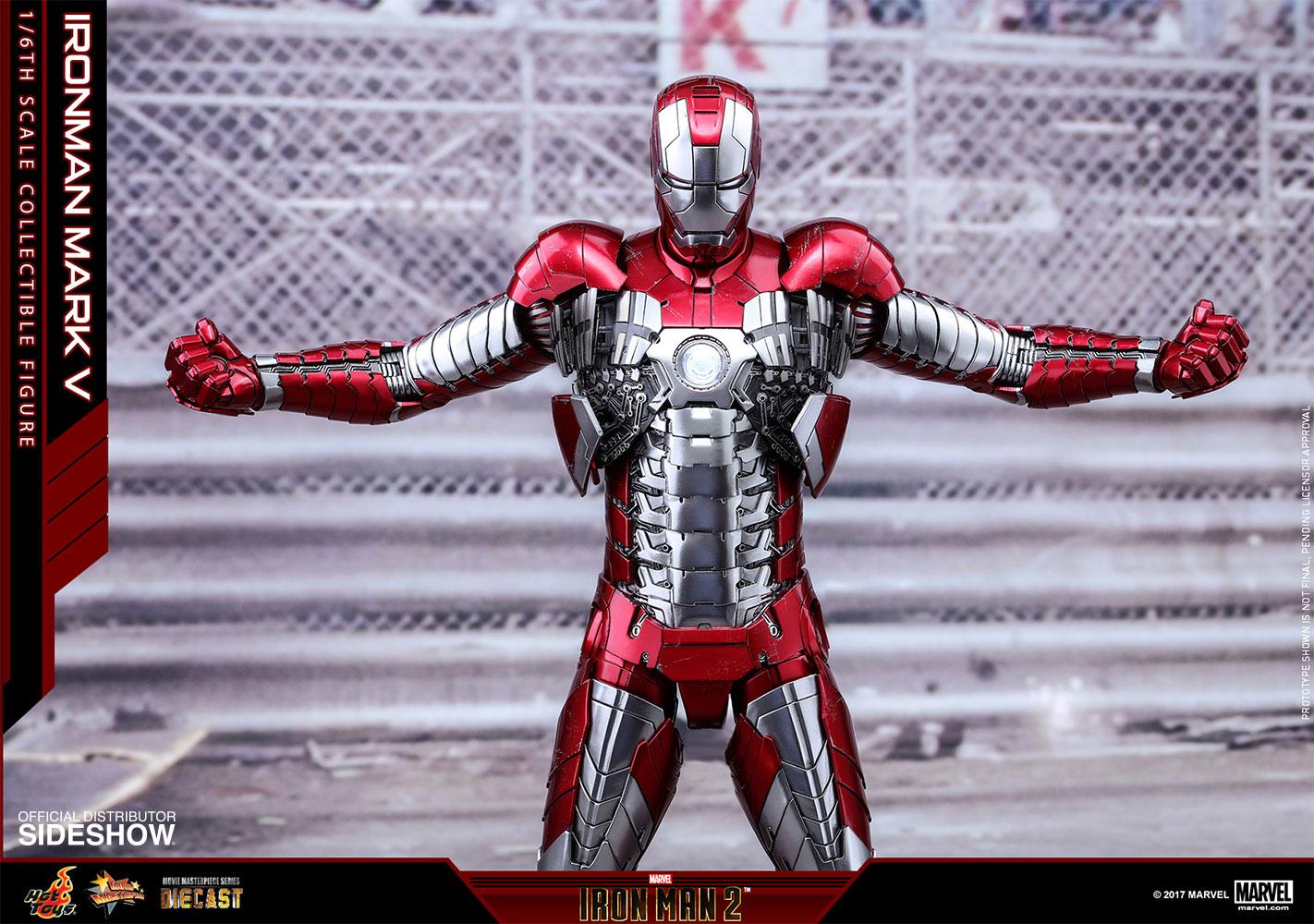 Marvel Iron Man Mark V Sixth Scale Figure by Hot Toys. Sideshow