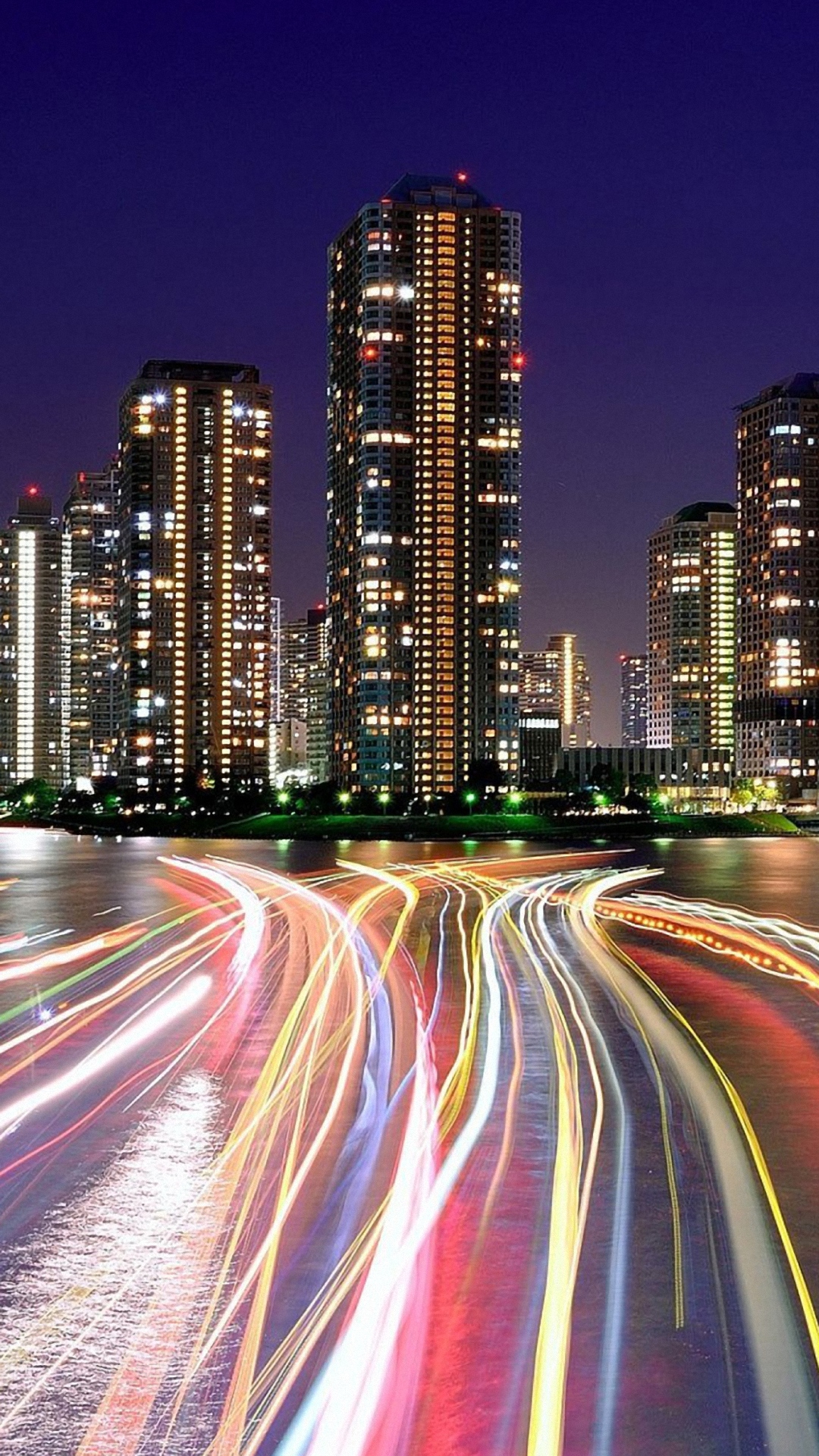 City Lights Tokyo htc one m8 Wallpaper HD 1080x1920