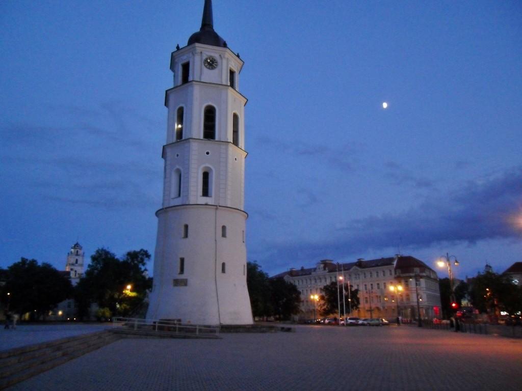 Monuments: Summer Evening Vilnius Places City Lithuania Full HD
