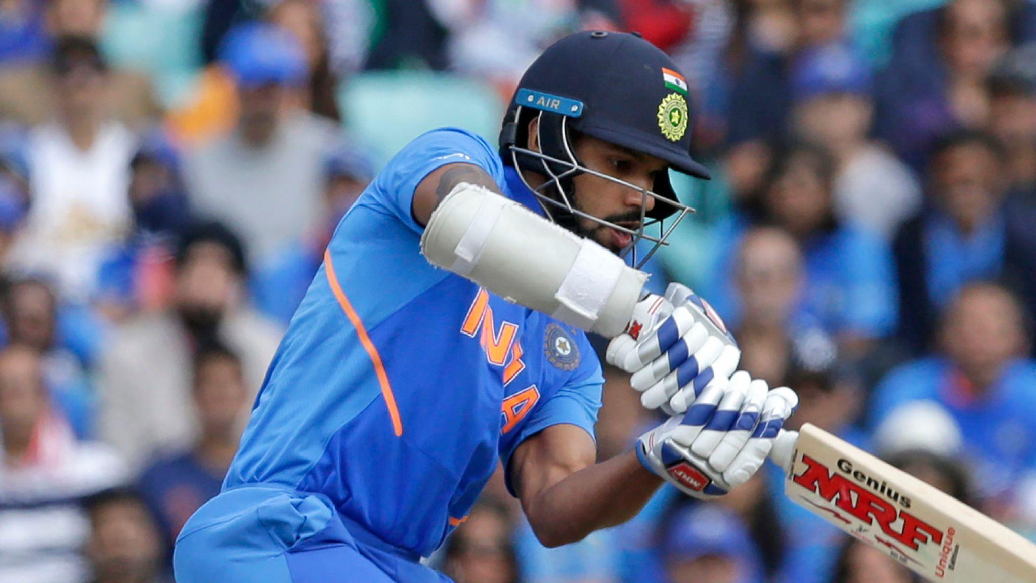 India's Shikhar Dhawan to miss remainder of Cricket World Cup