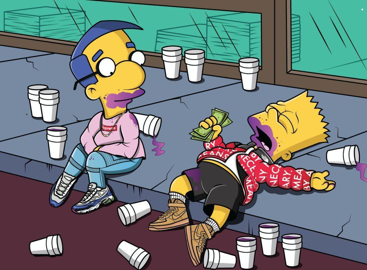 BAPE Bart Simpson Wallpaper