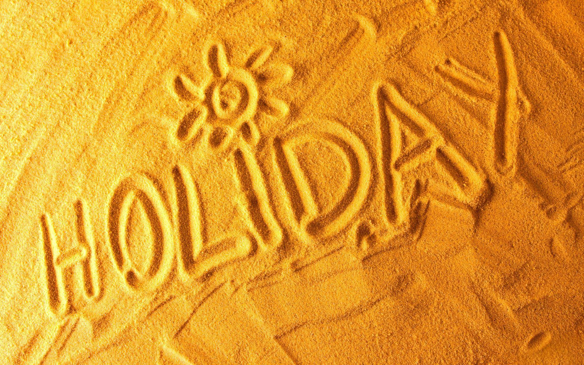 Holidays Picture. Holiday Holiday In The Sand Background