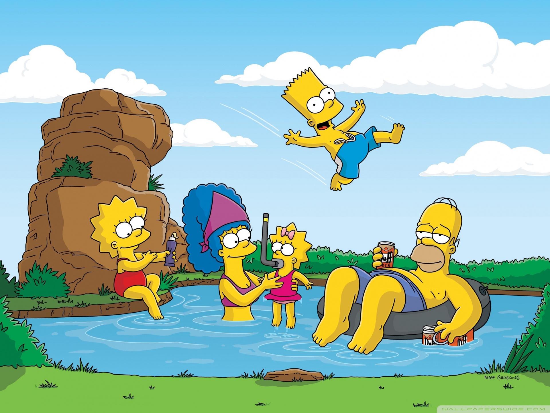 The Simpsons Summer Vacation ❤ 4K HD Desktop Wallpaper for