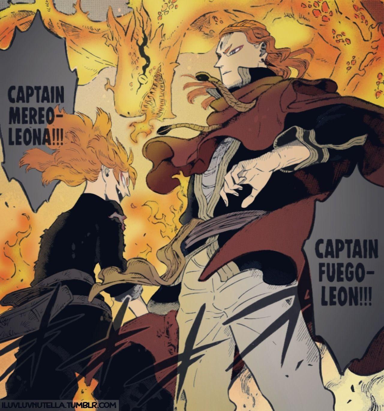 Fuegoleon and Mereoleona.. Black Clover #blackclover #anime #manga