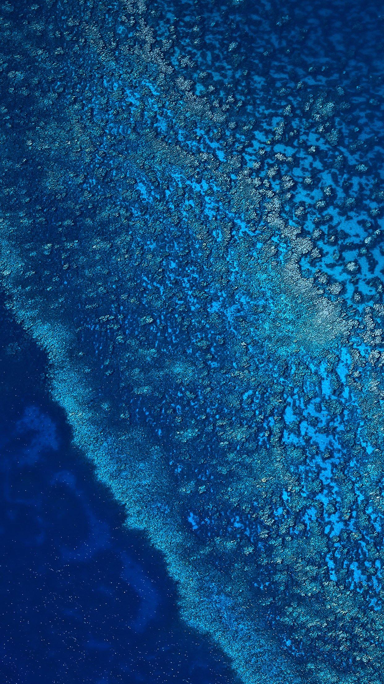 iPhone 6 Wallpaper blue sea ocean from sky