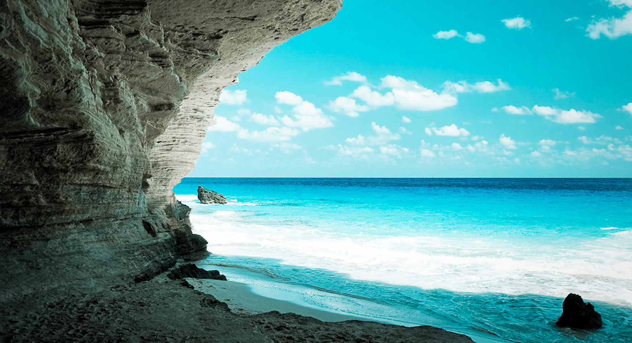 Blue Sea Cave, HD Nature, 4k Wallpaper, Image, Background, Photo