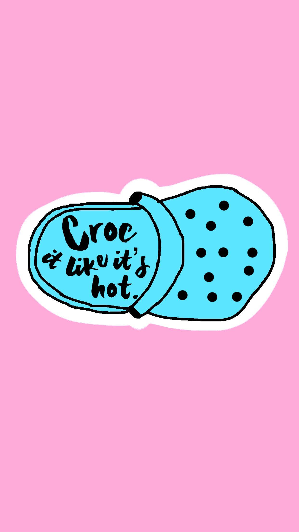crocs #teen #teenager #pink #blue #wallpaper #iphone #girly
