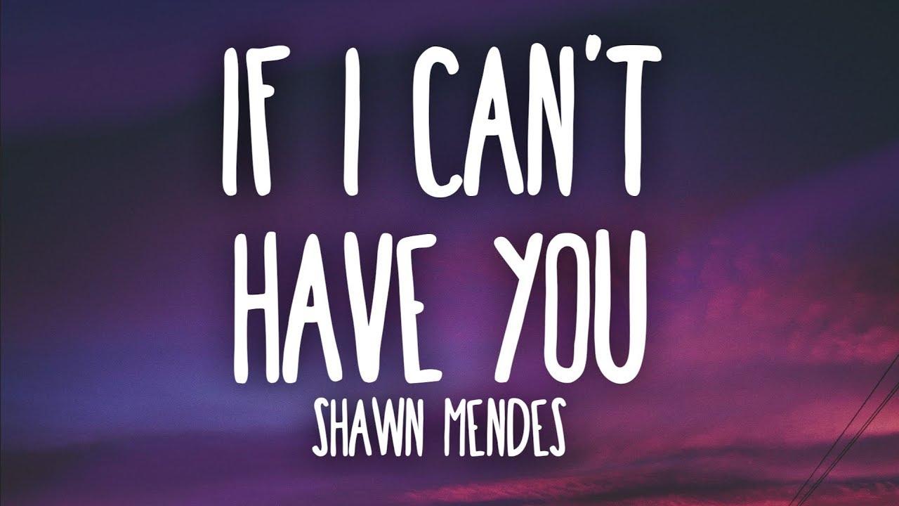 Shawn Mendes I Can't Have You (Lyrics)