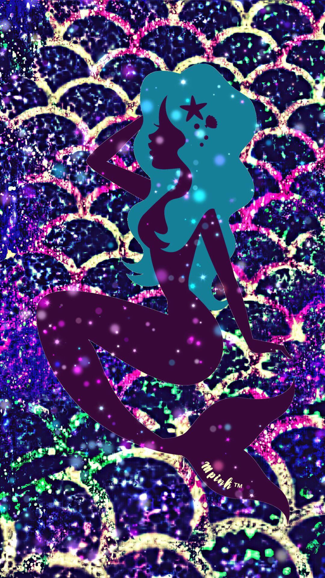 Funky Mermaid Galaxy Wallpaper #androidwallpaper #iphonewallpaper