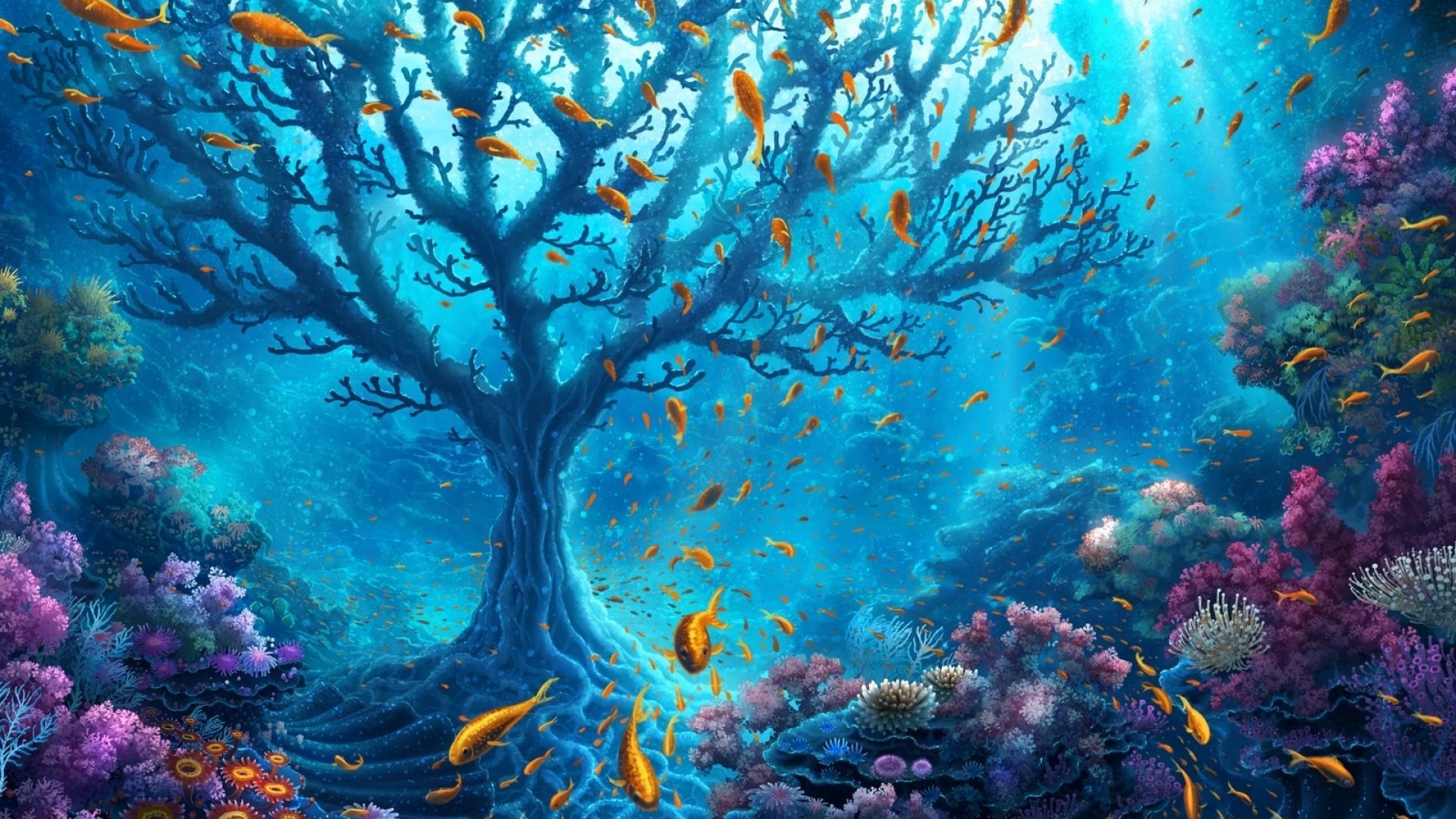 Underwater World Fantasy wallpaper. Underwater World Fantasy stock