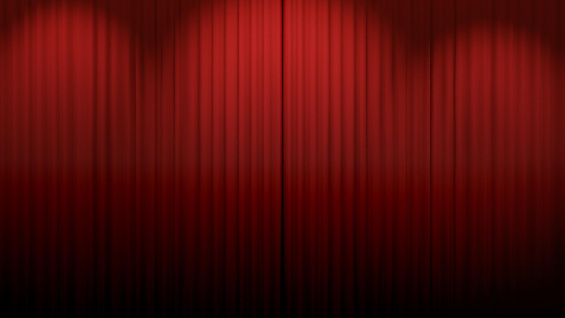 Curtains red scenario theatre Wallpaper