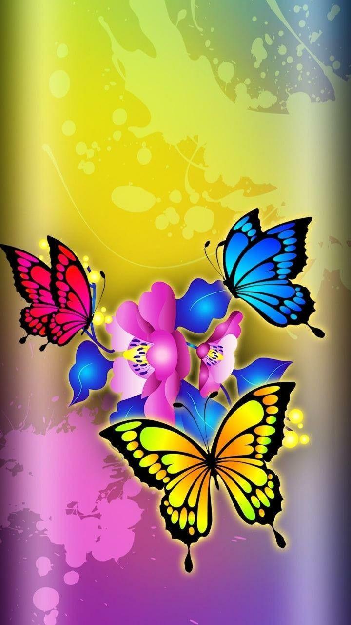 Wallpaper.By Artist Unknown. Butterflies are my favorite