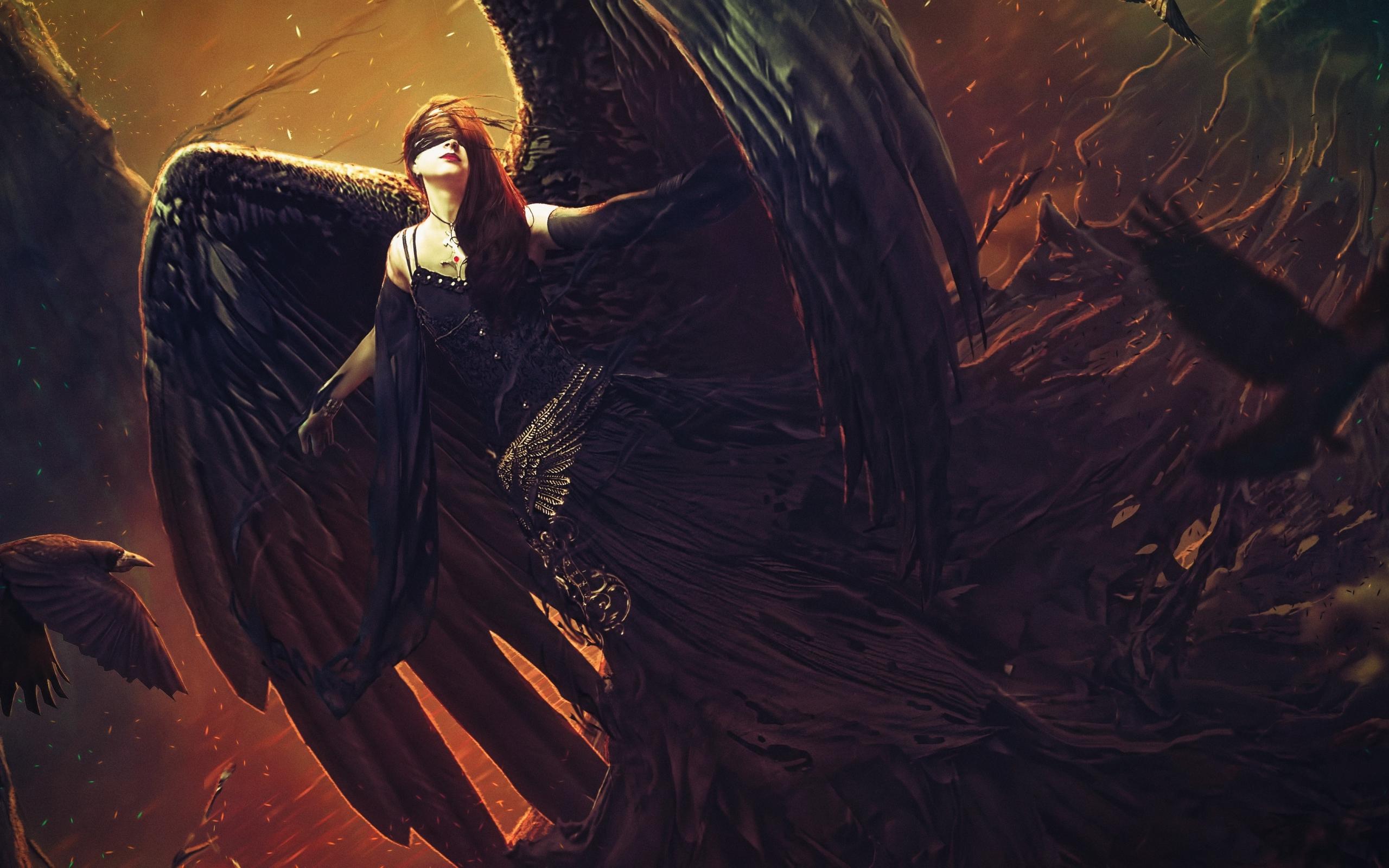 Wallpaper of Angel, Dark Angel, Fantasy, Wings background & HD image