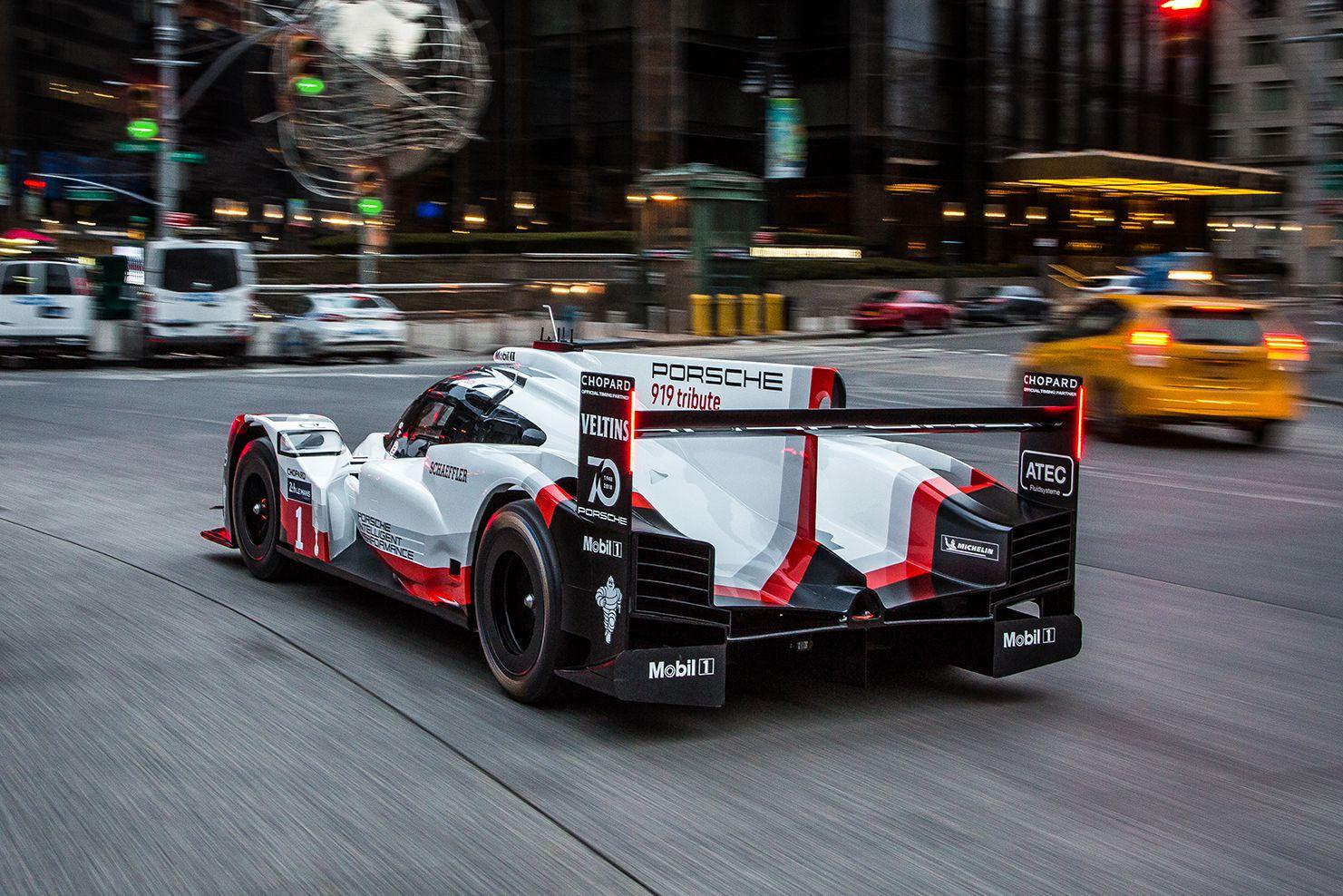Here's the Porsche 919 on the Streets of New York City